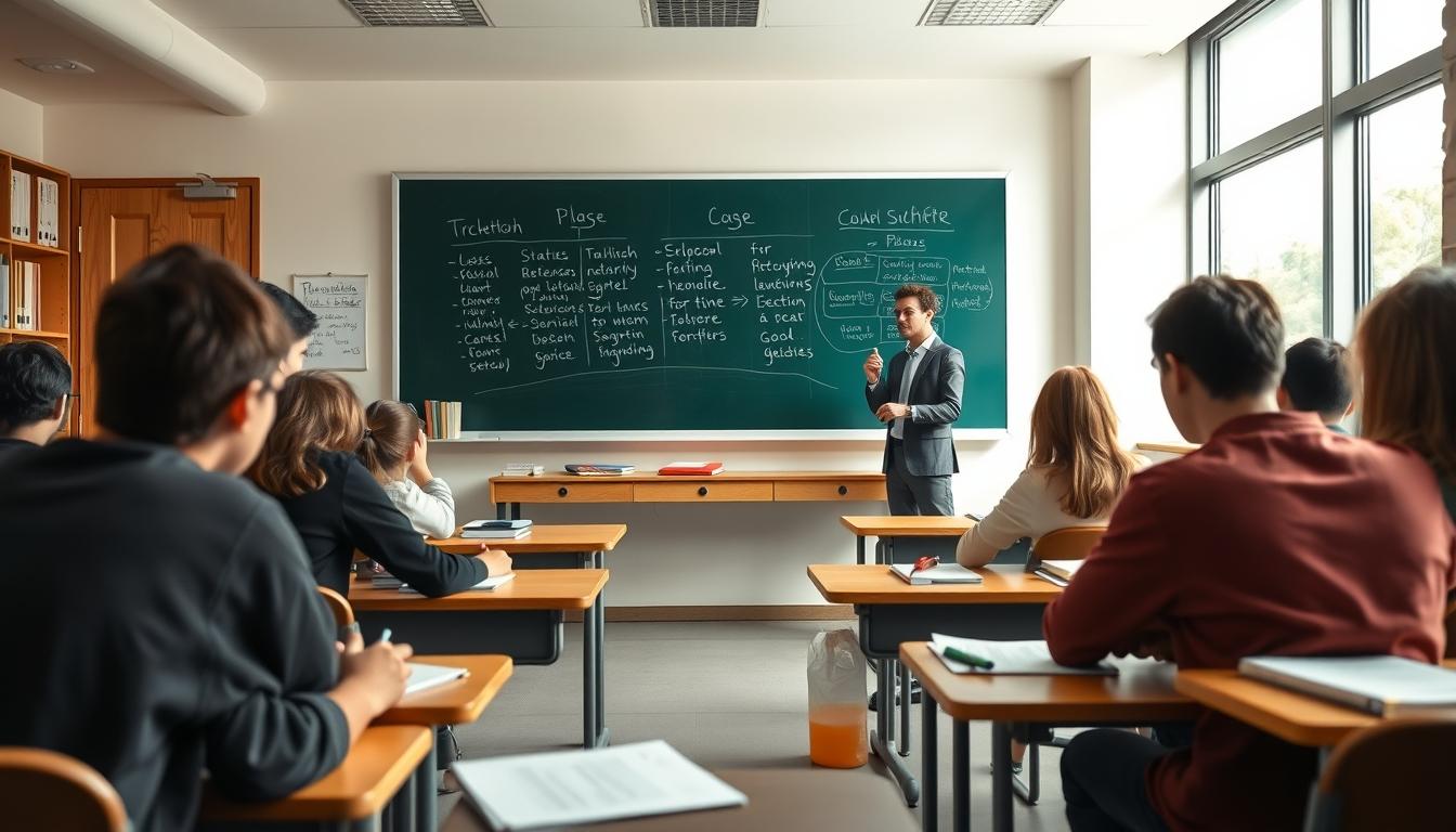 Organized exam preparation notes and academic planner