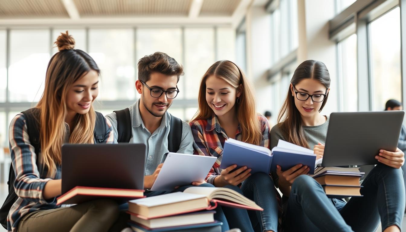 Student using online courses for flexible education